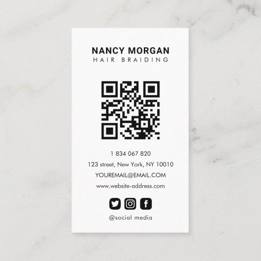 毛編み書道台本フォトコラージュ 名刺 (裏面)