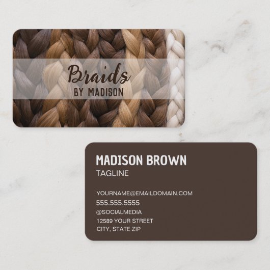 毛編み 名刺 (正面/裏面)