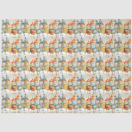 毛織お洒落の帽子とスカーフの漫画の鶏 薄葉紙