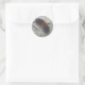 毛織のクマ毛虫のステッカー ラウンドシール (バッグ)