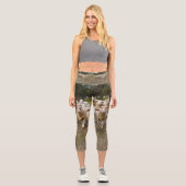 毛織の羊の来行進、高いカプリスのレギンス カプリレギンス (正面)