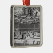 毛織の製造の最初のプレート メタルオーナメント (右)