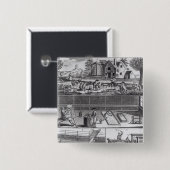 毛織の製造の最初のプレート 缶バッジ (正面&裏面)