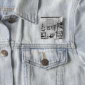 毛織の製造の第2プレート 缶バッジ (インサイチュ)