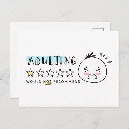 毛織物の姦淫はミームカードを推薦しない ポストカード (正面/裏面)