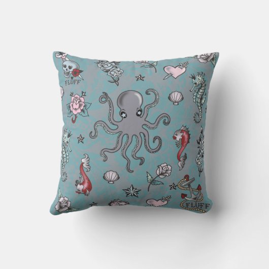 毛羽モリー人魚まくら クッション (裏面)