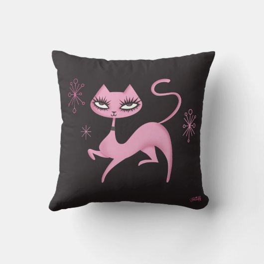 毛羽立ちのかわいい猫の枕 クッション (裏面)