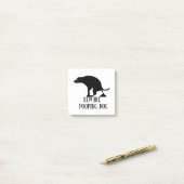 毛羽立ち犬に用心 ポストイット (デスク上)