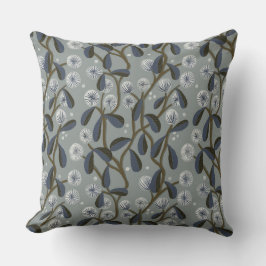 毛羽立った花模様のデザインを枕 クッション