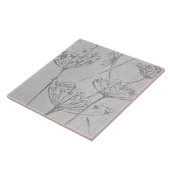 毛羽立てセラミックタイルの白いポーフ タイル (側面)