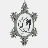 毛羽織りのダンスのオーナメント スノーフレークピューターオーナメント (左)