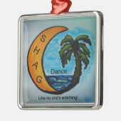 毛羽織りのダンスのオーナメント メタルオーナメント (左)