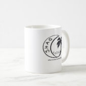 毛羽織りのダンスのマグ コーヒーマグカップ (正面右)