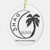 毛羽織りは誰も監視を好みます! セラミックオーナメント (左)