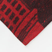 毛色の変わった人の編まれたタペストリー版1 フリースブランケット (角)