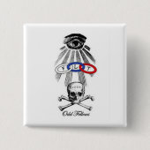 毛色の変わった人 缶バッジ (正面)