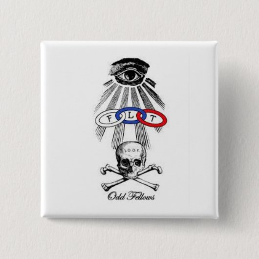 毛色の変わった人 缶バッジ (正面)