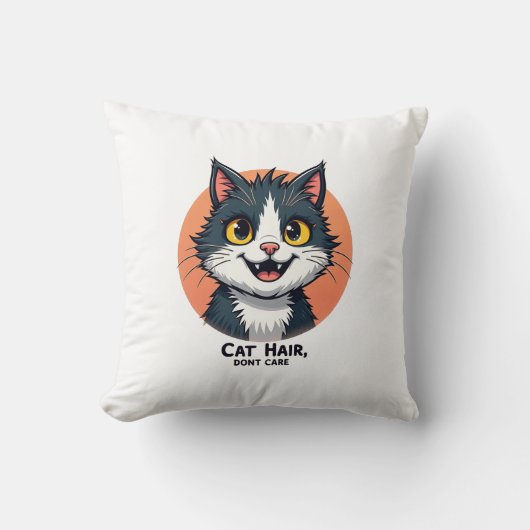 毛色はどこでも愛 クッション (正面)