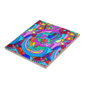 毛色ヒッピーラブタイル タイル (側面)