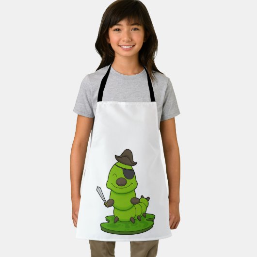 毛虫が剣で海賊 エプロン (インサイチュ)