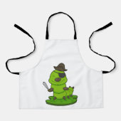 毛虫が剣で海賊 エプロン (正面)
