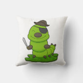 毛虫が剣で海賊 クッション (裏面)