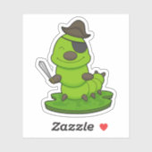 毛虫が剣で海賊 シール (シート)