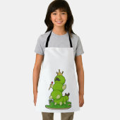 毛虫が王冠をかぶった王 エプロン (インサイチュ)
