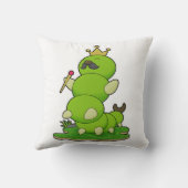 毛虫が王冠をかぶった王 クッション (裏面)