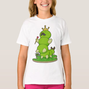 毛虫が王冠をかぶった王 Tシャツ