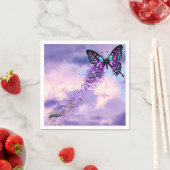 毛虫が蝶ナプキンに変身 スタンダードカクテルナプキン (インサイチュ)