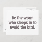 毛虫が身を持つ ポストカード (正面/裏面)