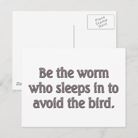 毛虫が身を持つ ポストカード (正面/裏面)