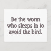 毛虫が身を持つ ポストカード (正面)