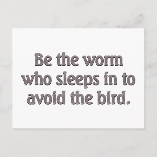 毛虫が身を持つ ポストカード (正面)