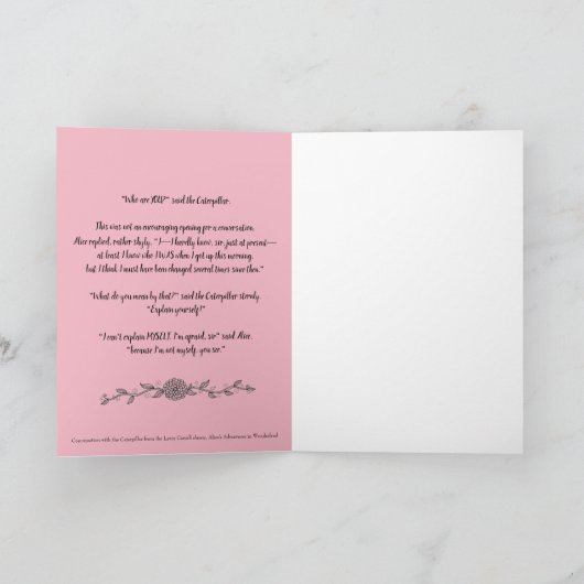 毛虫との会話 カード (内部)