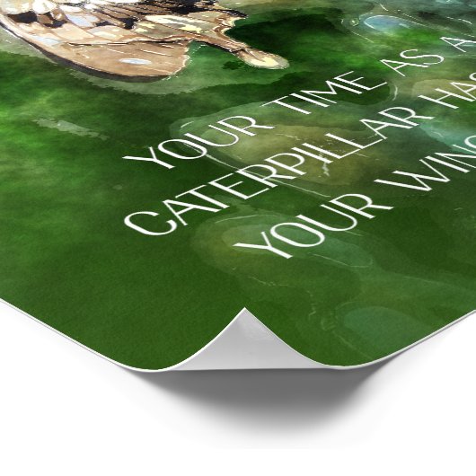 毛虫の命で羽根が切れたぞ ポスター (角)