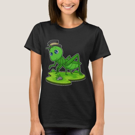 毛虫の紳士の帽子 Tシャツ (正面)