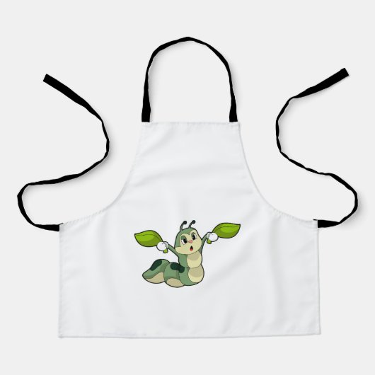 毛虫葉 エプロン (正面)