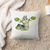 毛虫葉 クッション (ブランケット)
