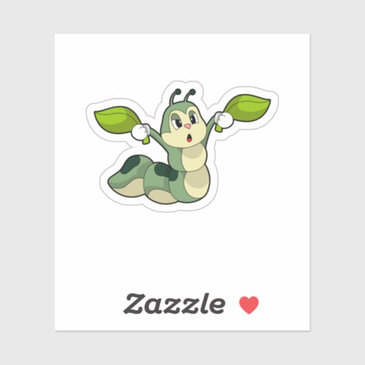 毛虫葉 シール (シート)