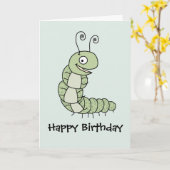 毛虫 カード (黄色い花)