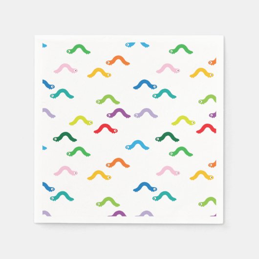 毛虫 スタンダードカクテルナプキン (正面)