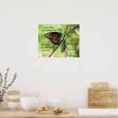 毛虫/蝶引用文ポスター ポスター (キッチン)