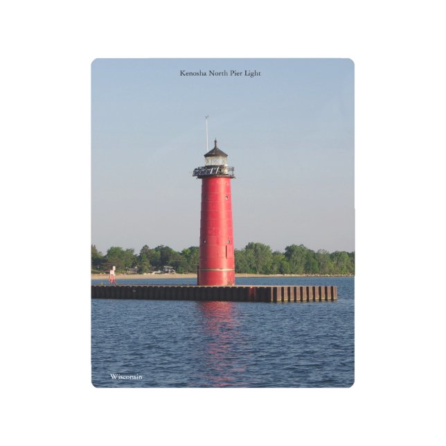 毛野社北ピアヘッドライトメタルのウォールアート メタルプリント (正面)