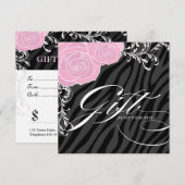 毛髪サロンギフト券 (正面/裏面)