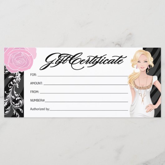 毛髪サロンギフト券 (裏面)