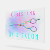 毛髪サロン アクリルサイン (傾斜)