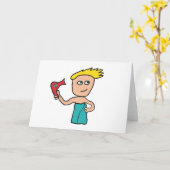 毛髪乾燥 カード (黄色い花)