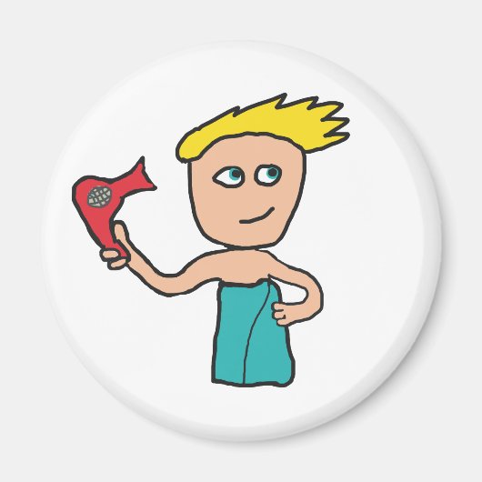 毛髪乾燥 マグネット (正面)